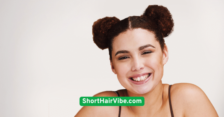 1. Messy Bun with Side Part