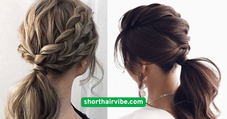 1. Sleek Low Ponytail with Side Part