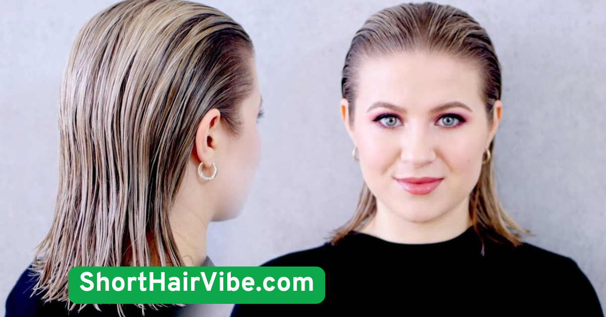 10. Brushed-Back Sleek Hair
