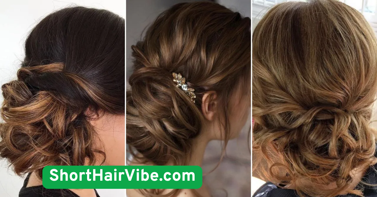 12. Messy Bun with Polished Front