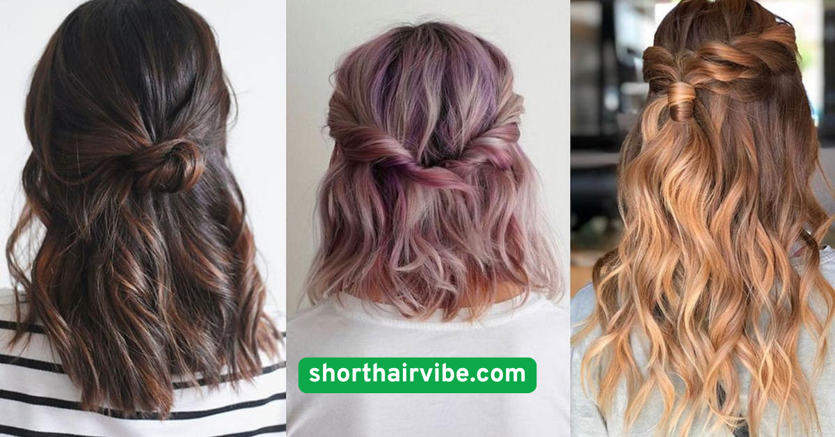 . Half-Up Twist with Barrette