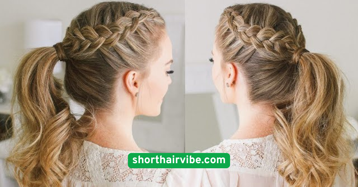 High Braided Ponytail for Sporty Days