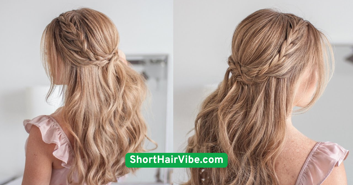 4. Half-Up French Braid