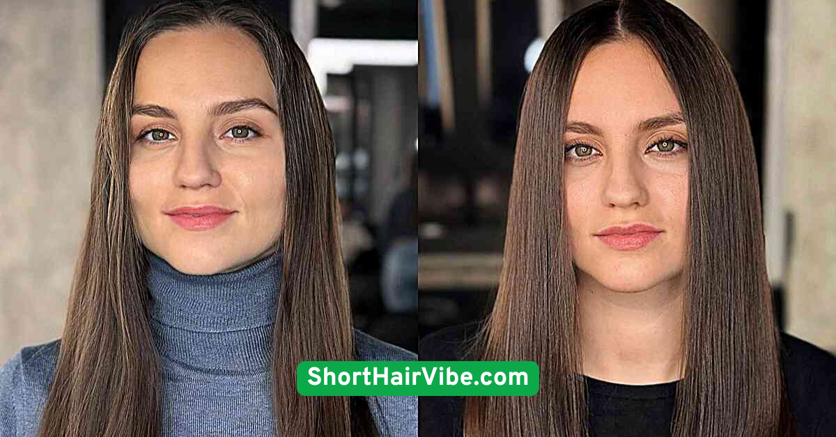 Straightened Shoulder-Length Style