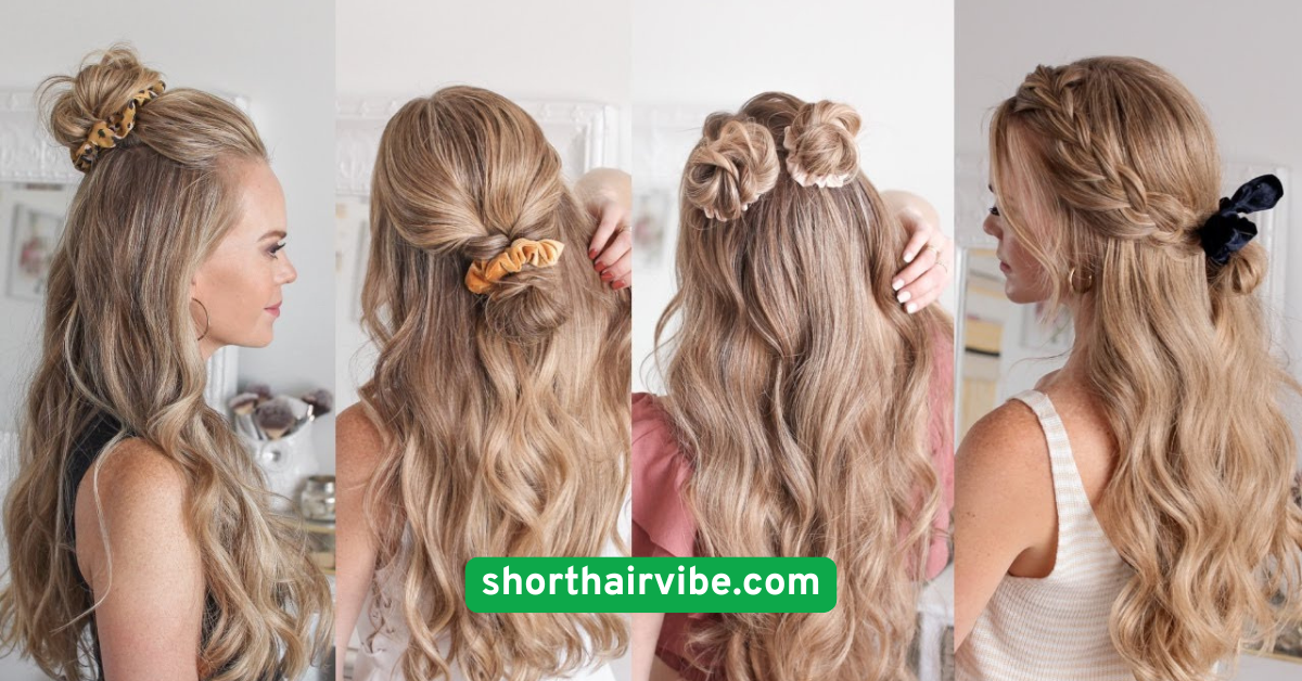 . The Half-Up Scrunchie Style