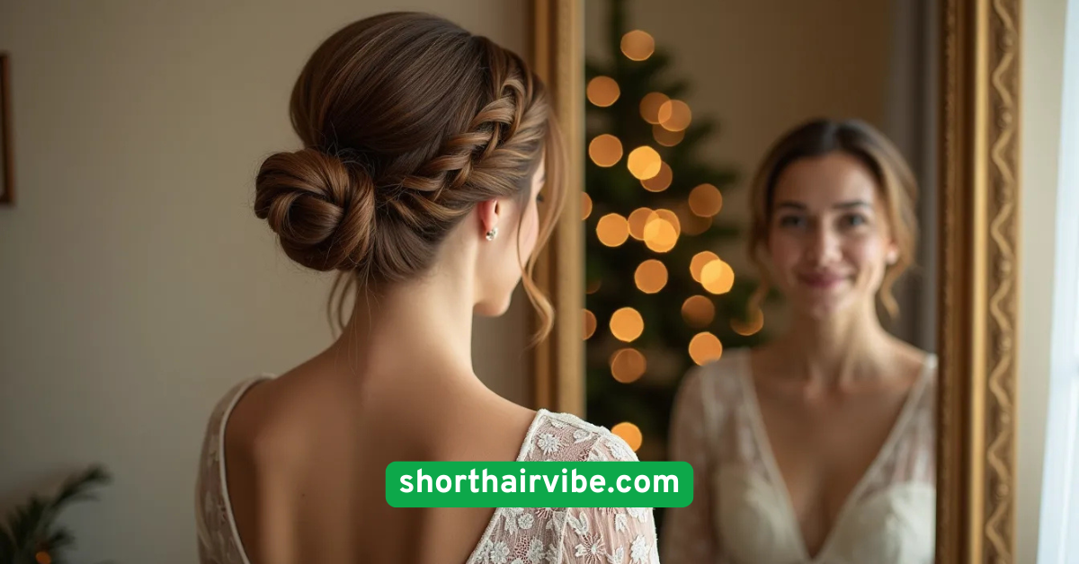 Low Bun with Middle Part for Instant Sophistication