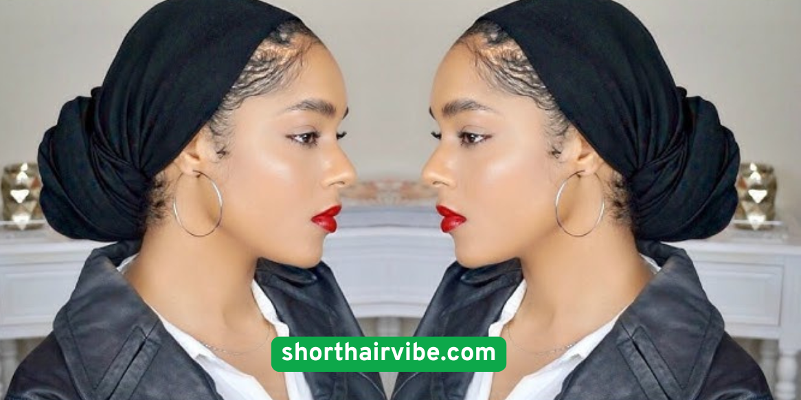 Scarf-Wrapped Bun for Instant Style