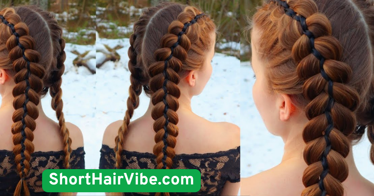 5. Side Braid with Ribbon Accent