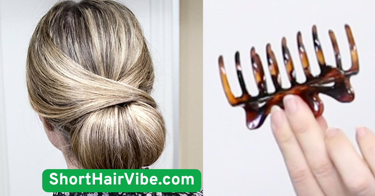 6. Classic Claw Clip Updo