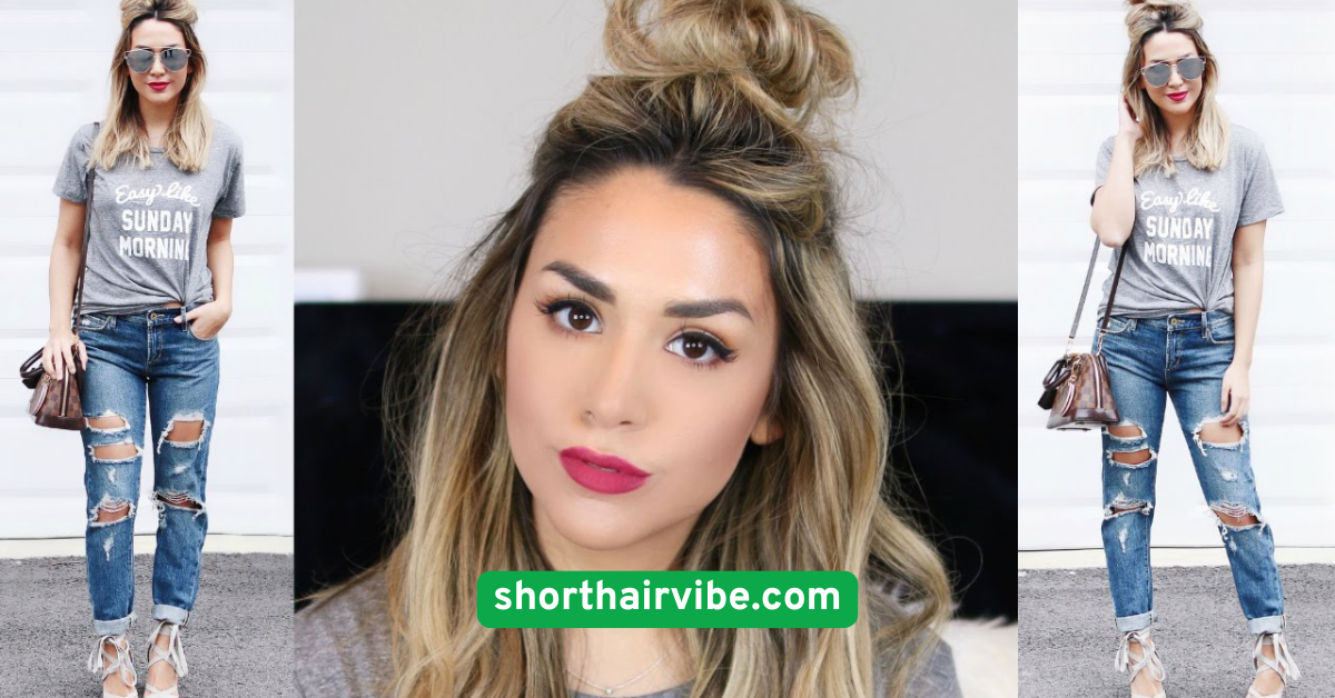 half-Up Top Knot for Balance