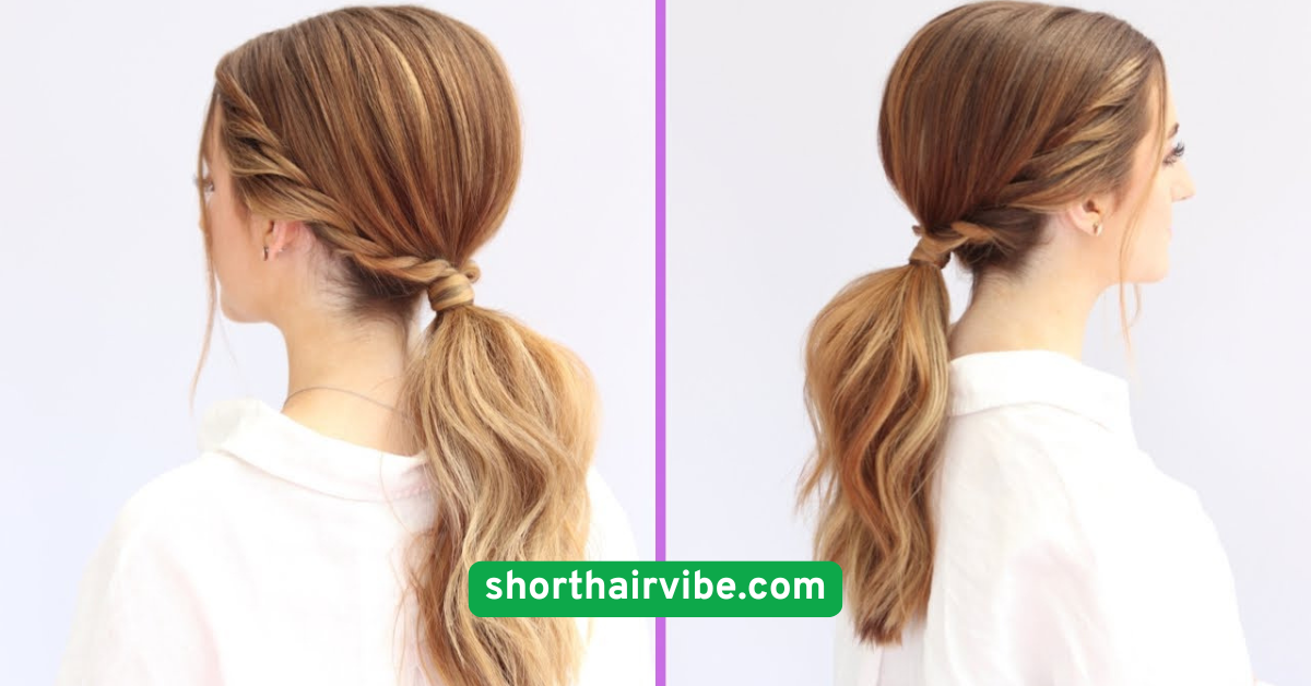 Tucked-In Low Ponytail Minimal with a Twist