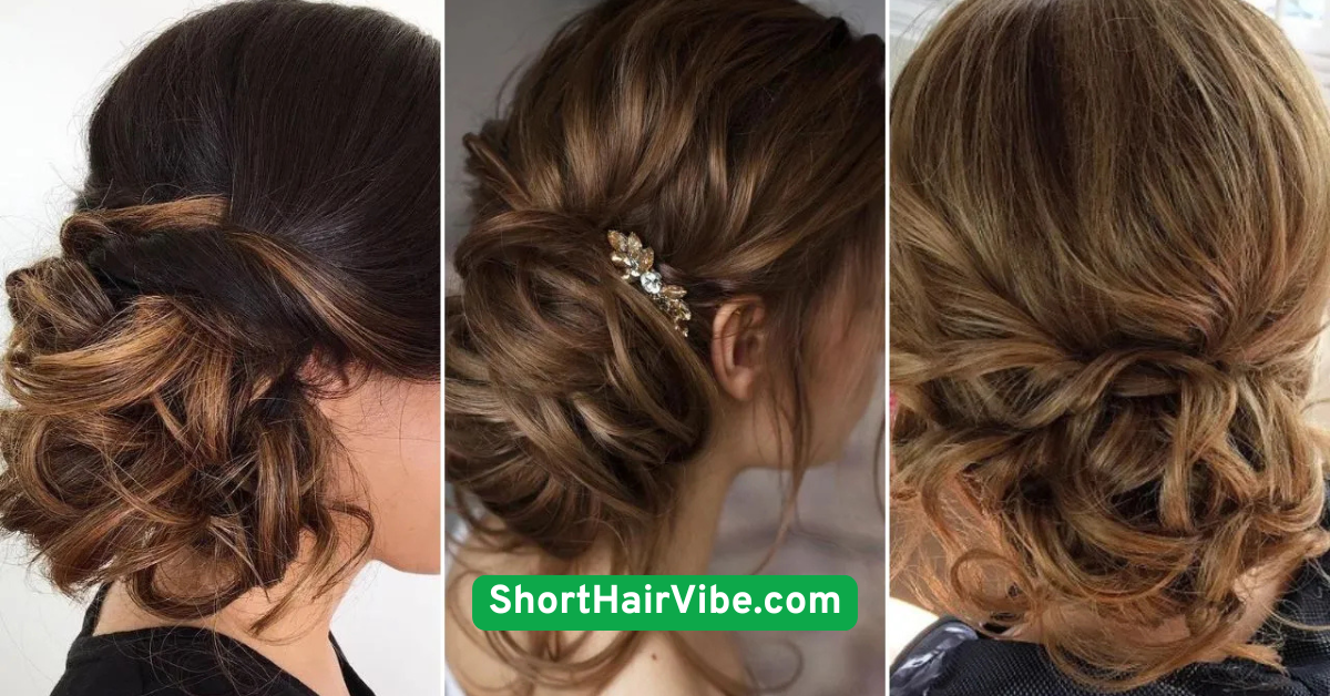  Low Chignon with Side Sweep