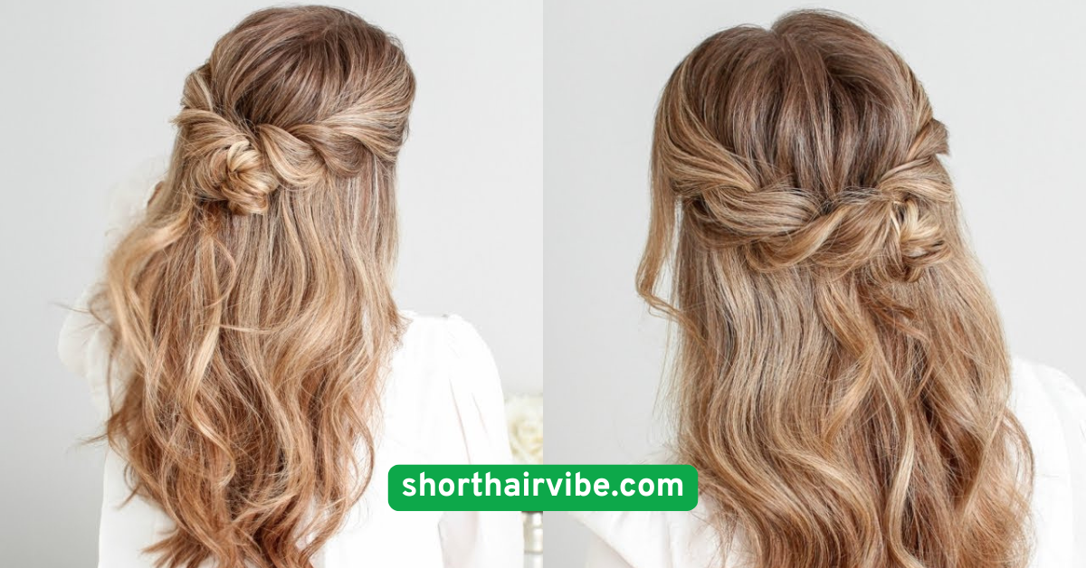 . Twist and Pin Half-Up
