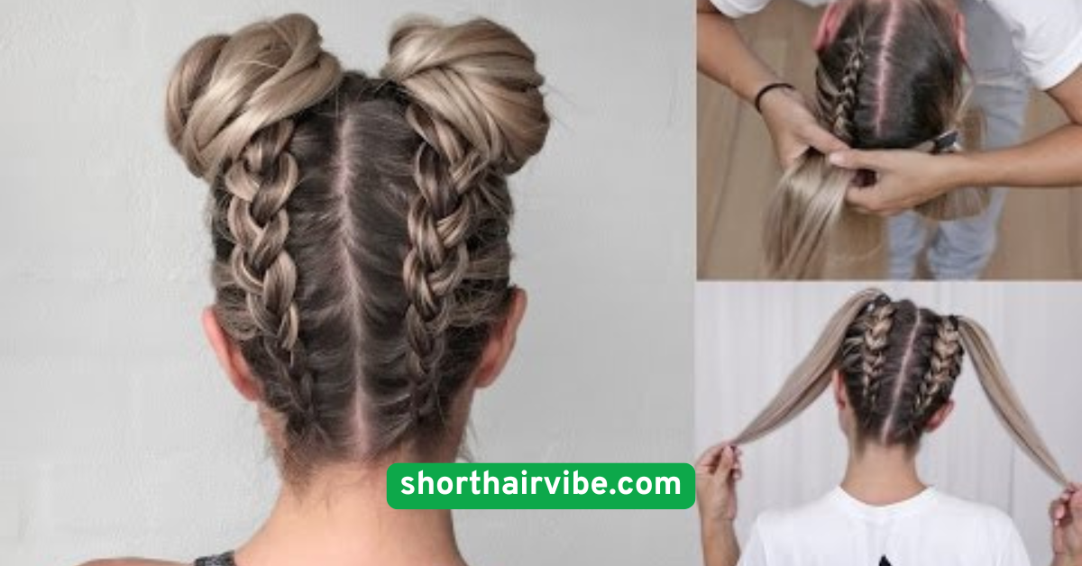 French Braids into Pigtails