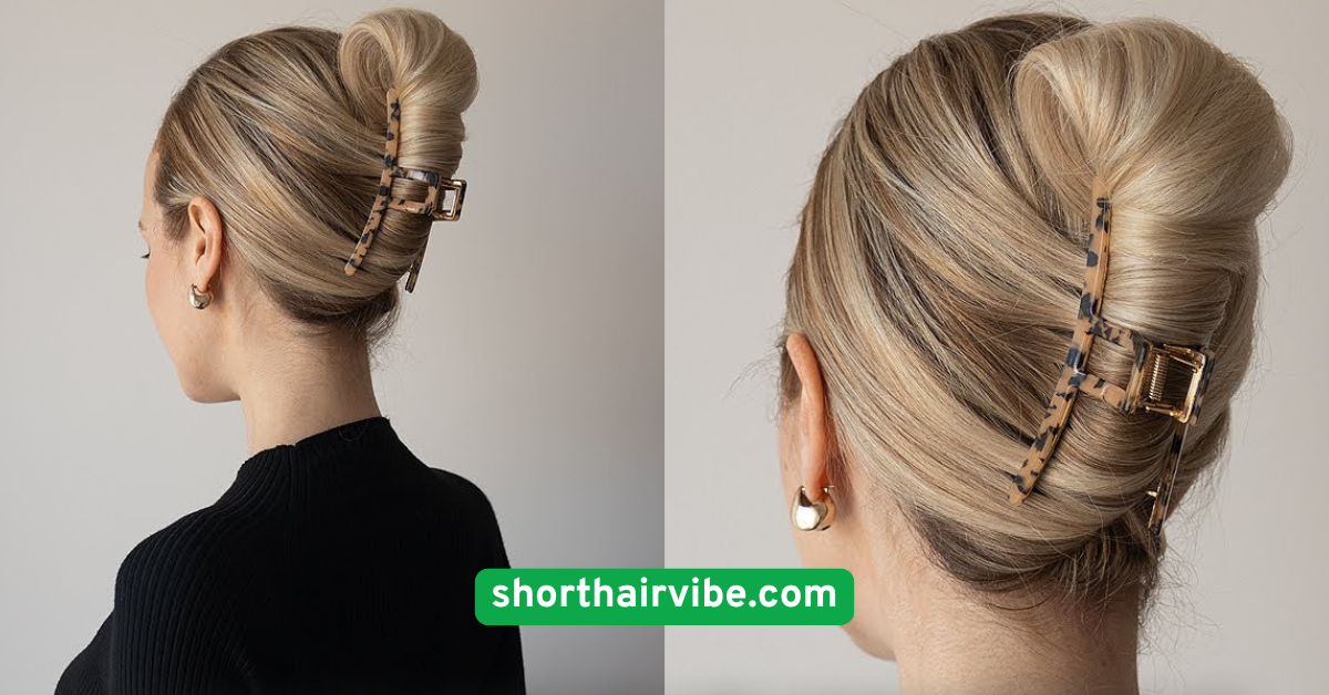 . Simple Claw Clip Twist