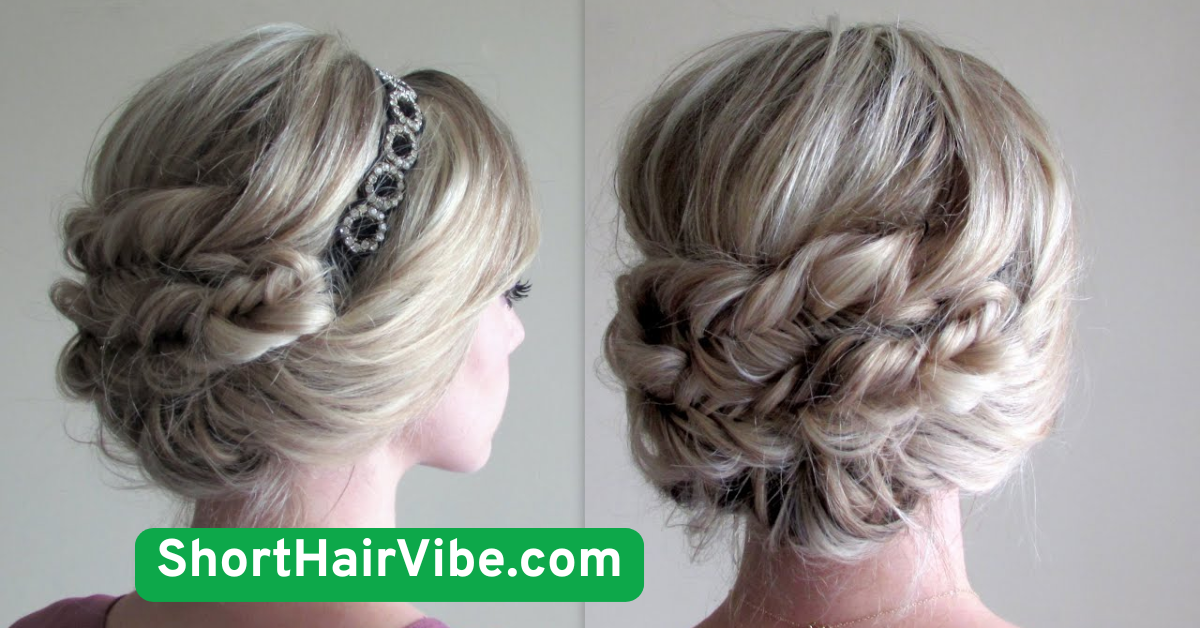 8. Twisted Headband Updo