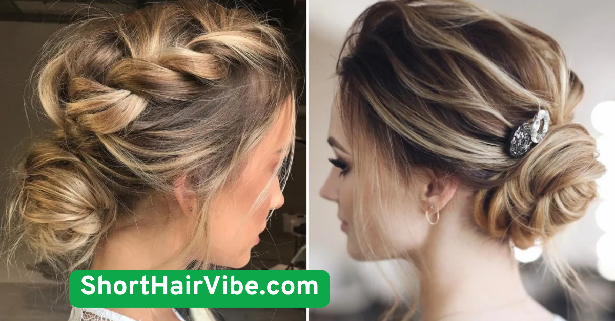 Low Braided Bun Romantic and Fast