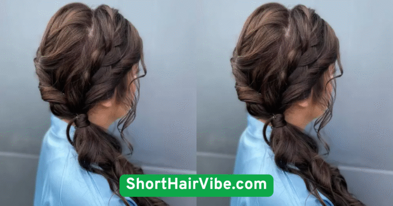 Low Side Ponytail with a Twist