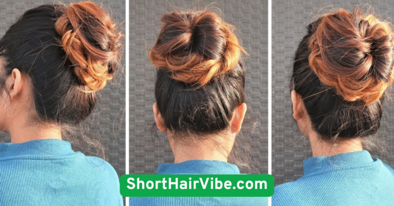 Messy Bun with a Twist