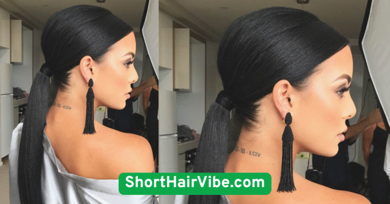 Sleek Low Ponytail