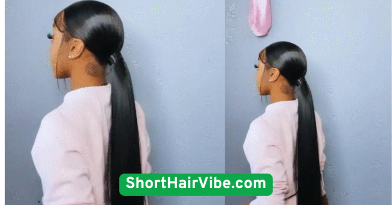 Sleek Low Ponytail