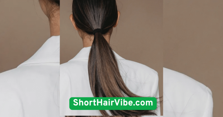 The Sleek Low Ponytail