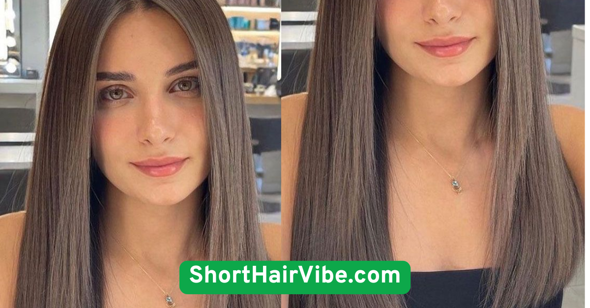 Simple Straight Hair with Middle Part