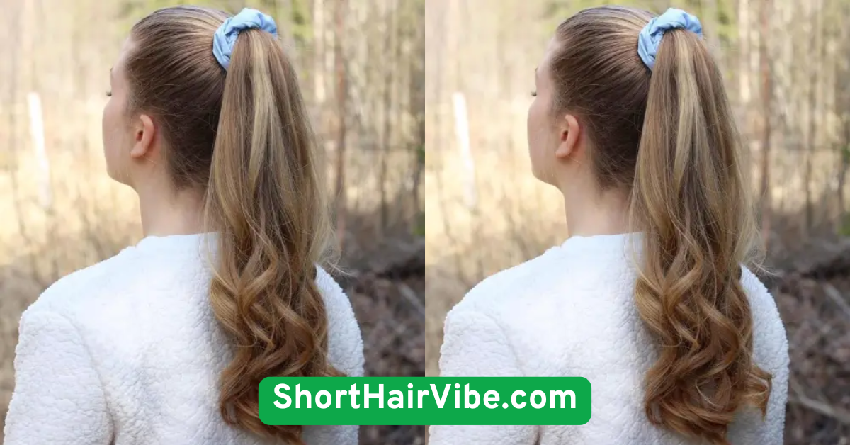 High Ponytail with Scrunchie