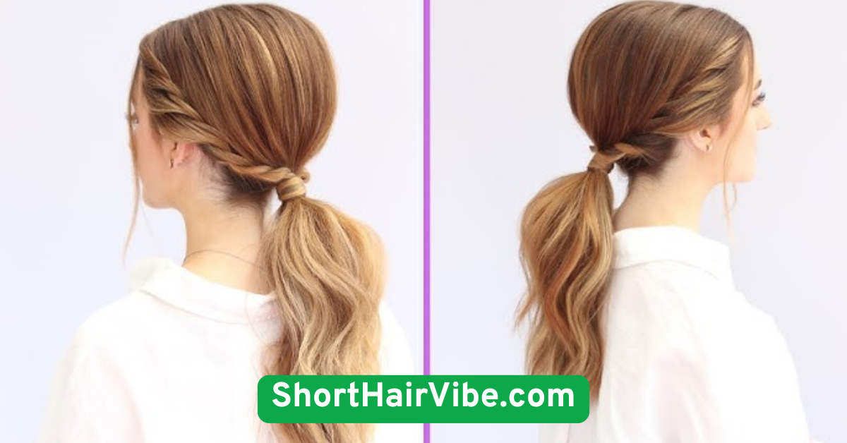 Easy Ponytail with a Twist