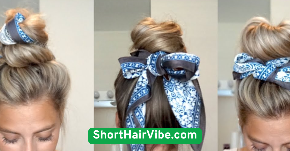 Scarf-Wrapped Bun