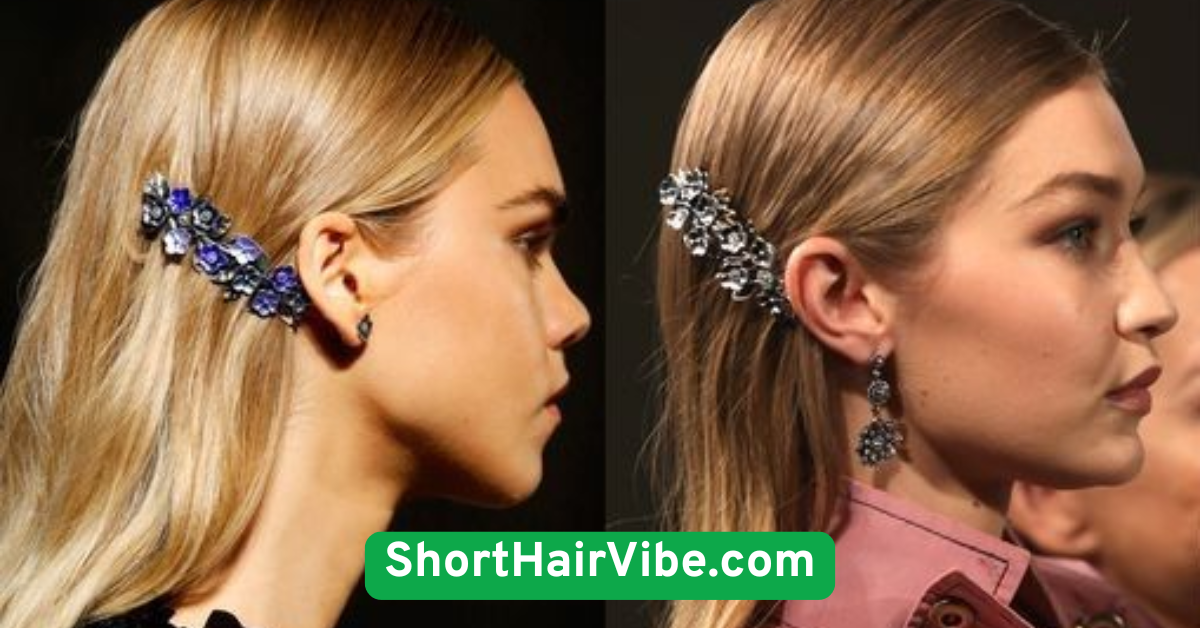 Side Part with Barrette