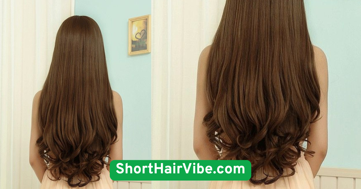 Curled Ends with Straight Hair