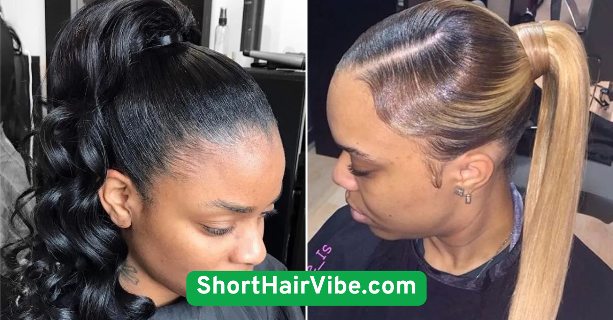 High Ponytail with Wrap
