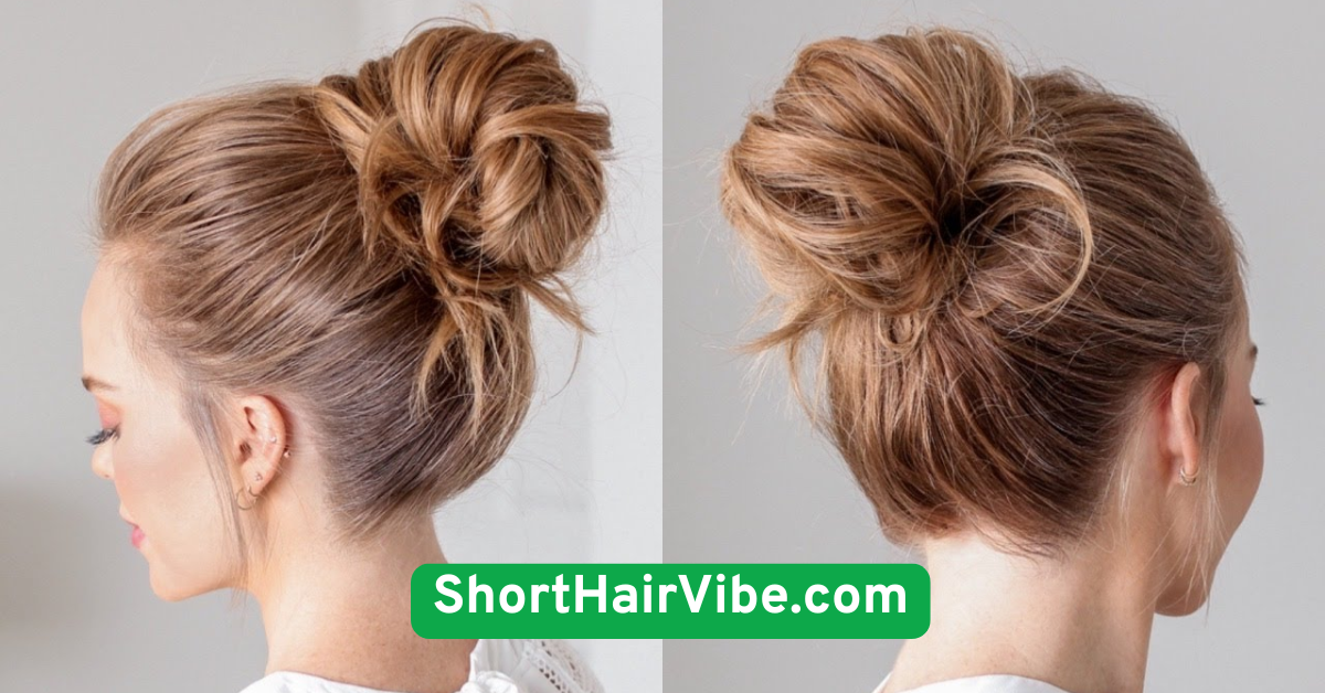  Messy Bun with Volume
