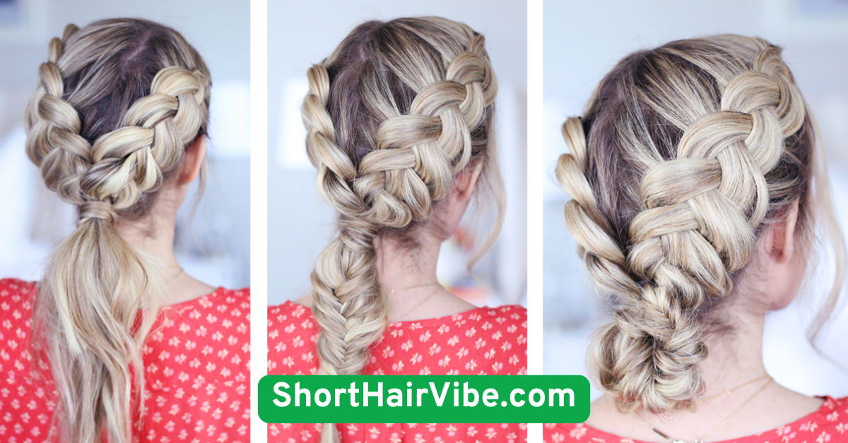 Double Dutch Braids into Bun