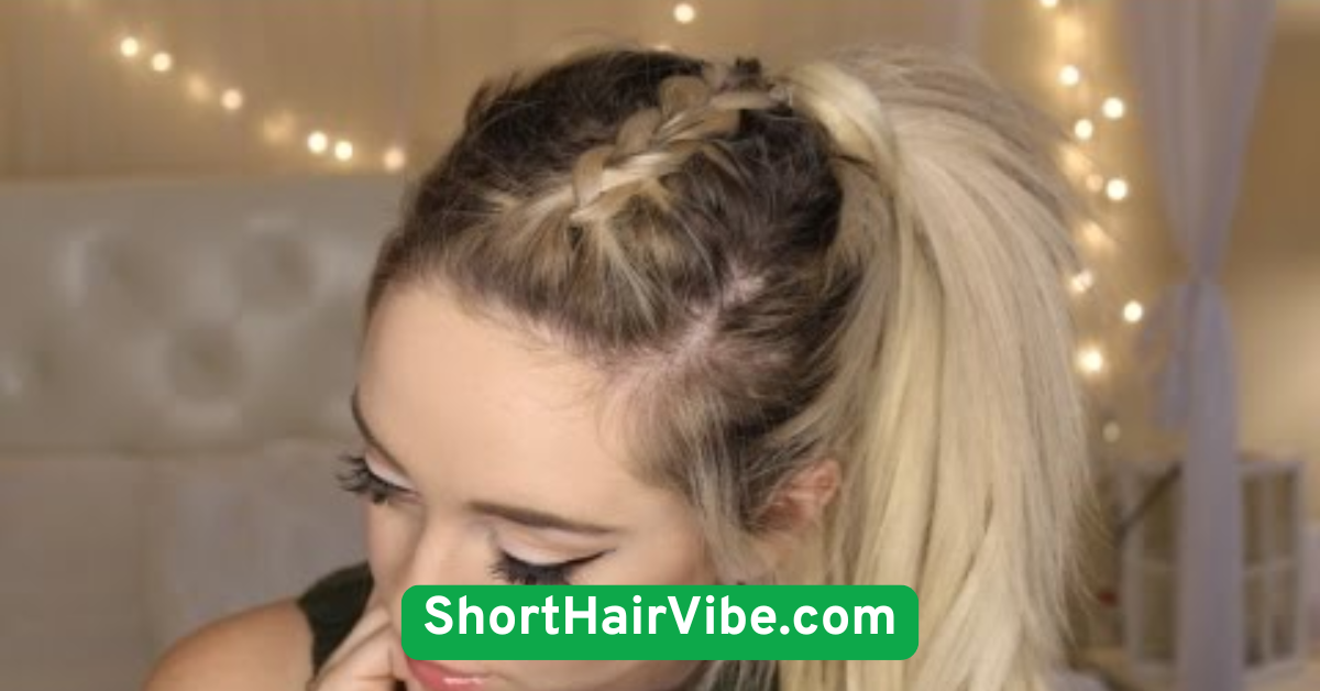French Braid into Ponytail