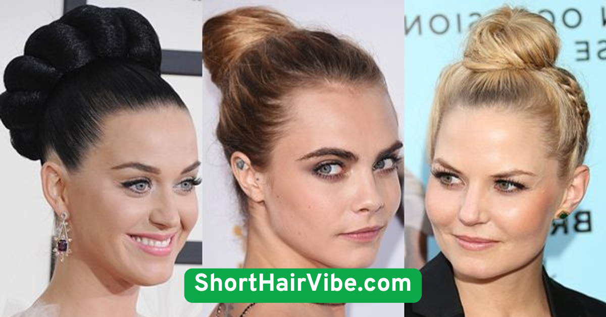 Top Knot with Face-Framing Strands