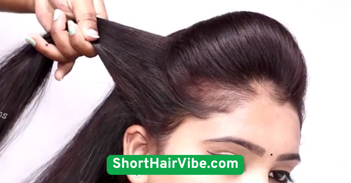 Pulled-Back Low Puff (Textured Hair)