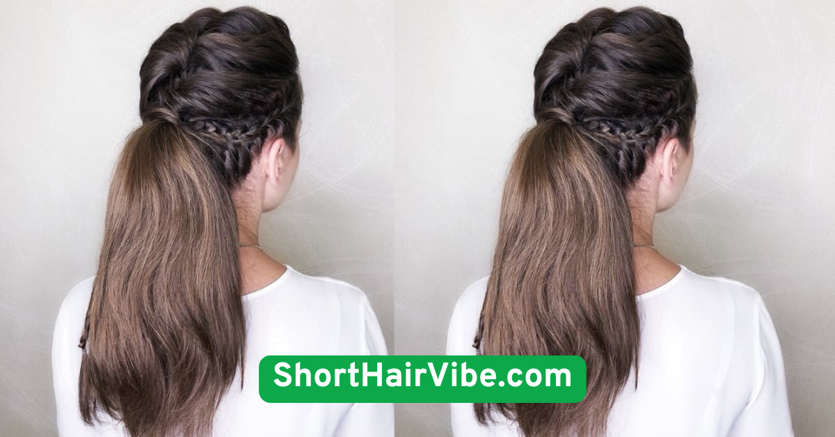  Rolled Under Ponytail