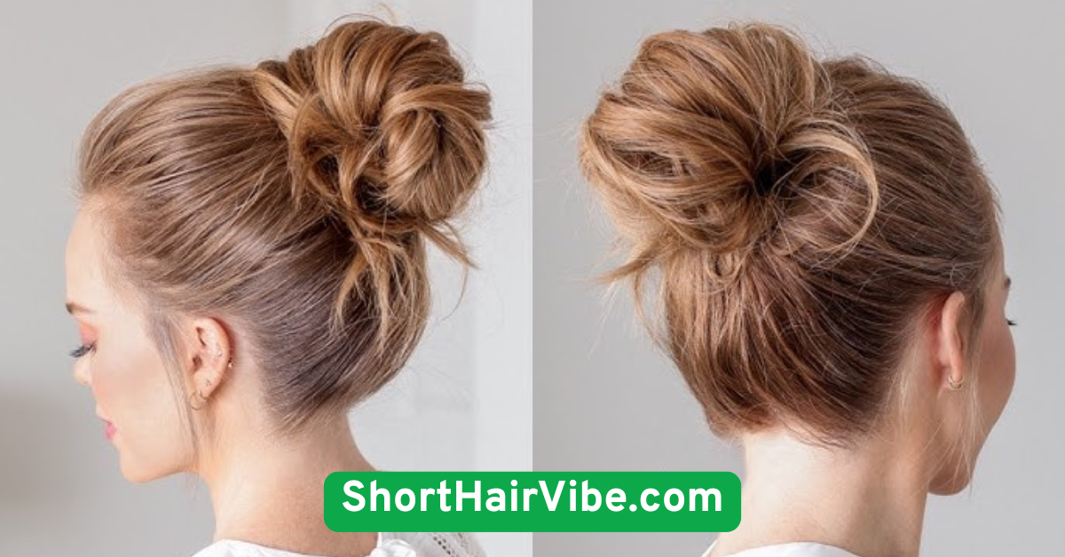 Messy Bun with a Professional Twist