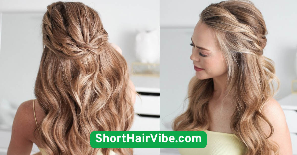  Half-Up Twisted Hairstyle