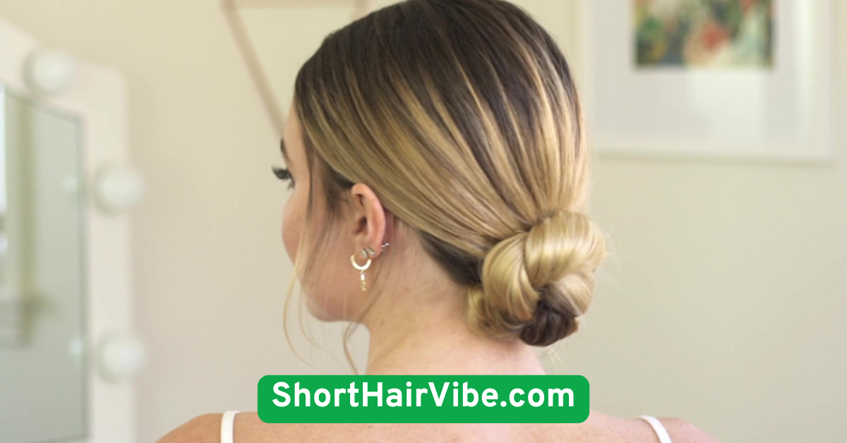 Slicked-Back Low Bun
