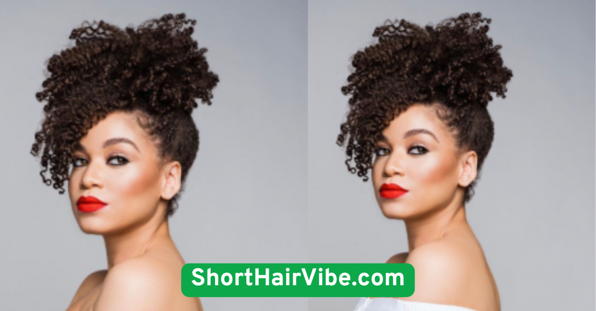 High Puff or Pineapple Style (for Natural Hair)